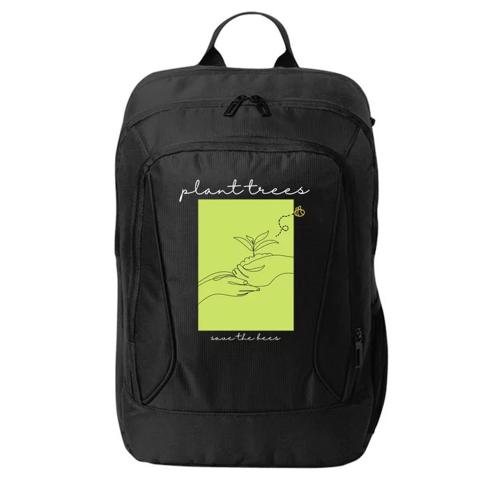 Plant Trees Save The Bees: Environt/nature Conservation Gift City Backpack