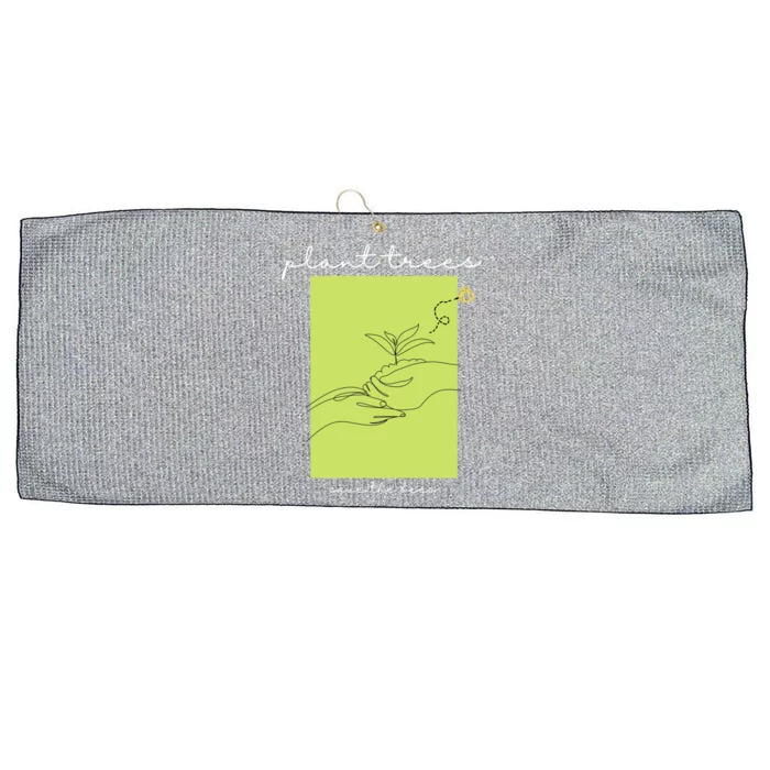 Plant Trees Save The Bees: Environt/nature Conservation Gift Large Microfiber Waffle Golf Towel