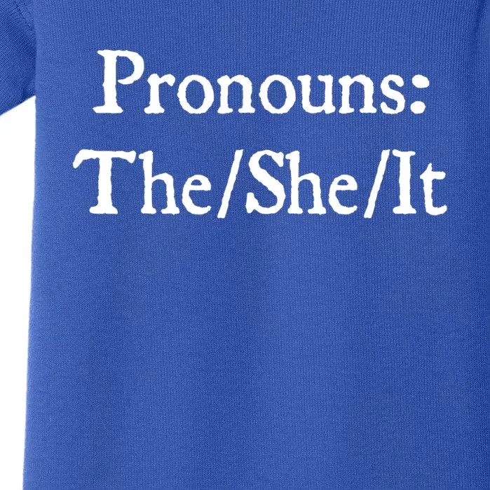 Pronouns The She It Baby Bodysuit