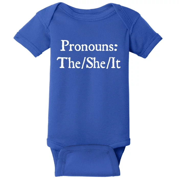 Pronouns The She It Baby Bodysuit