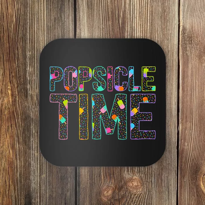 Popsicle Time Summer Vacation Cute Popsicle Coaster