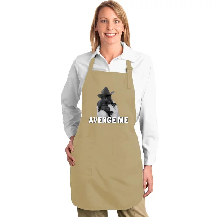 Peanut The Squirrel Avenge Me Full-Length Apron With Pocket