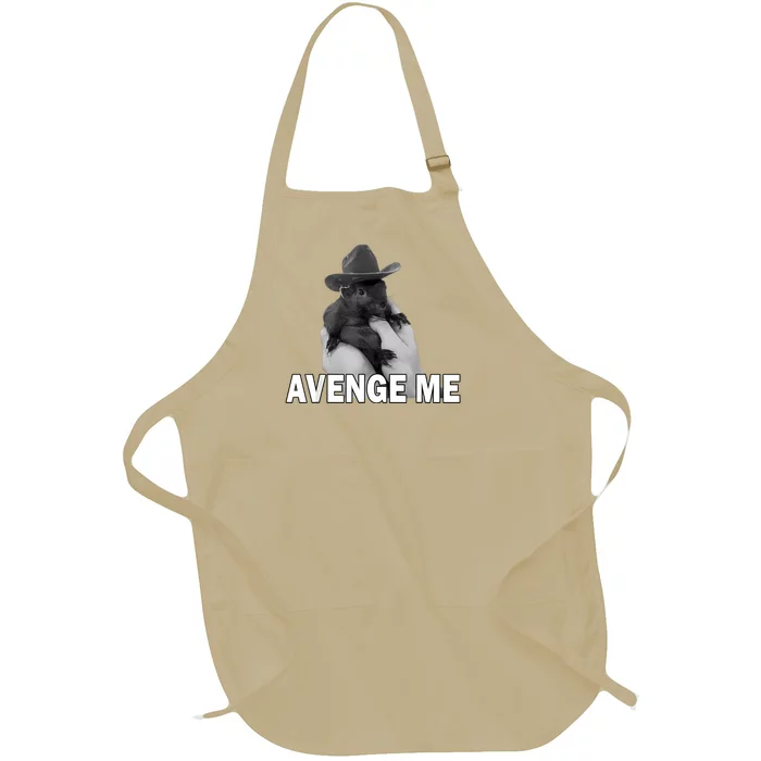 Peanut The Squirrel Avenge Me Full-Length Apron With Pocket