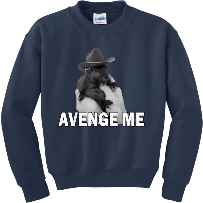 Peanut The Squirrel Avenge Me Kids Sweatshirt