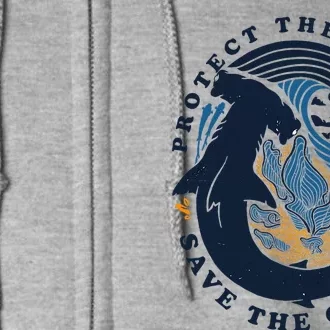 Protect The Shark Save The Ocean Save Ocean Full Zip Hoodie