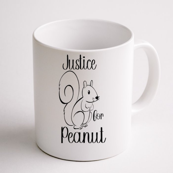 Peanut The Squirrel Justice For Peanut Squirrel Front & Back Coffee Mug