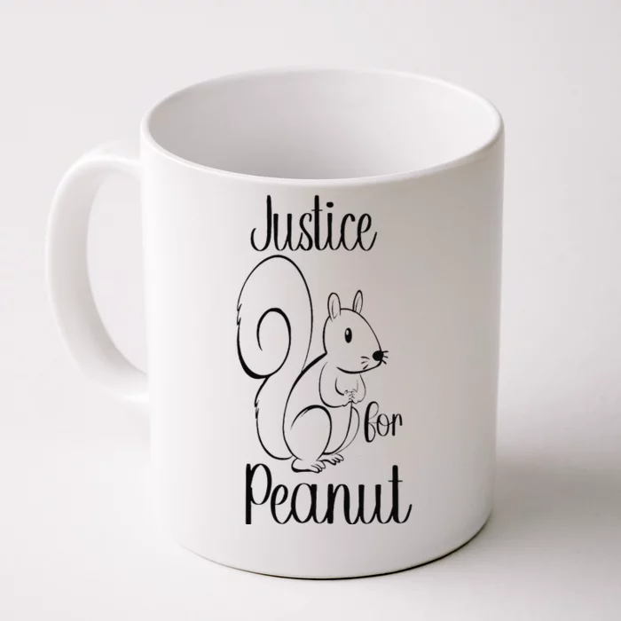 Peanut The Squirrel Justice For Peanut Squirrel Front & Back Coffee Mug