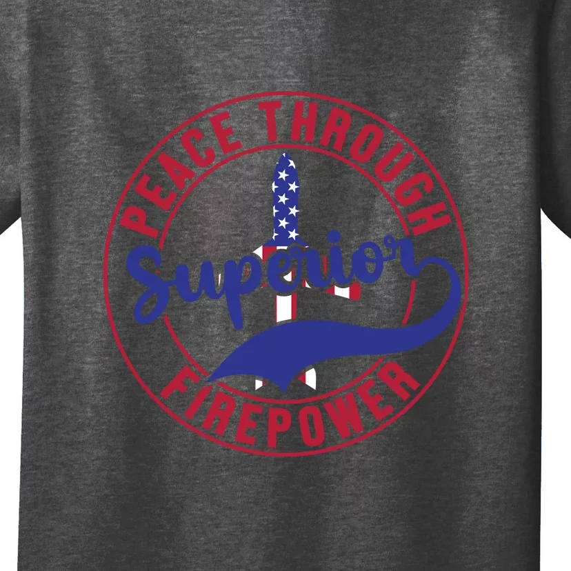 Peace Through Superior Firepower Memorial Day Gift T-Shirt