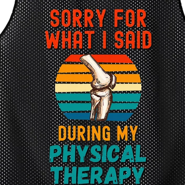 Physical Therapy Surgery Recovery Knee Replacement Mesh Reversible Basketball Jersey Tank