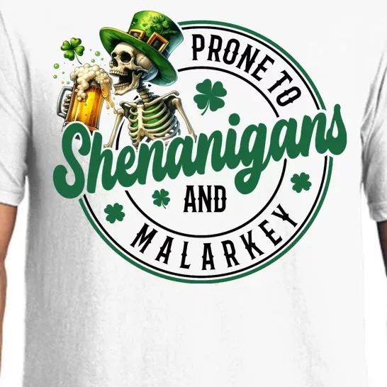 Prone To Shenanigans And Malarkey St Patricks Day Pajama Set