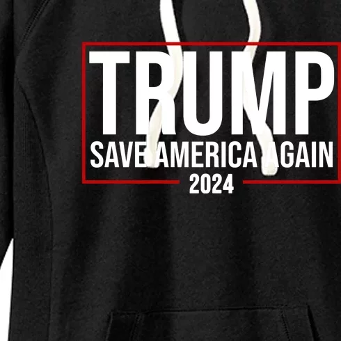 Pro Trump Save America Again 2024 Election Women's Fleece Hoodie