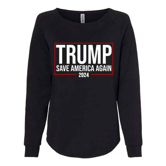 Pro Trump Save America Again 2024 Election Womens California Wash Sweatshirt