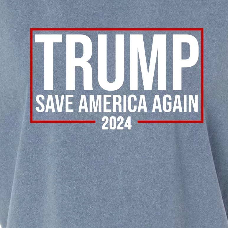 Pro Trump Save America Again 2024 Election Garment-Dyed Women's Muscle Tee