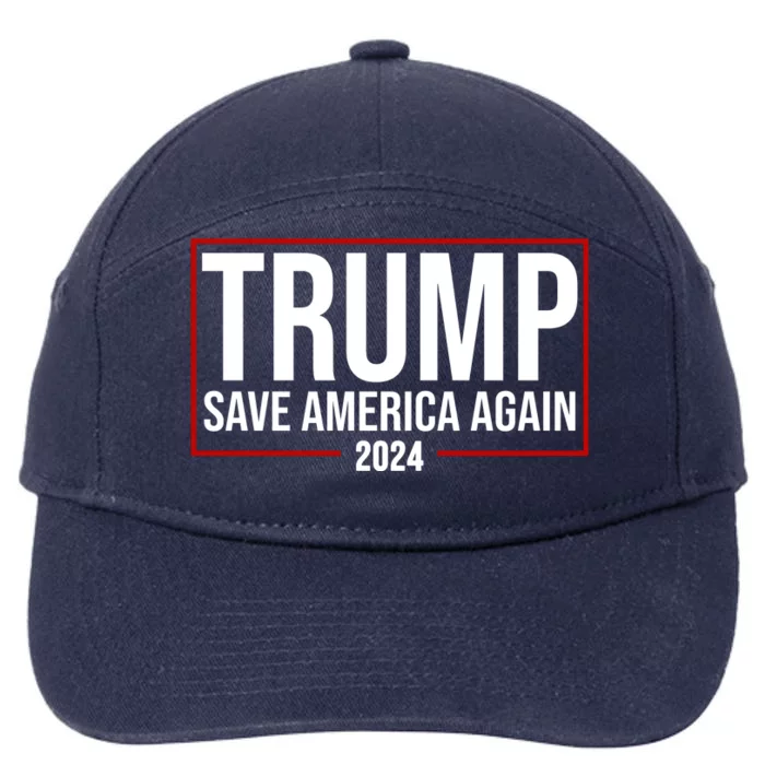 Pro Trump Save America Again 2024 Election 7-Panel Snapback Hat