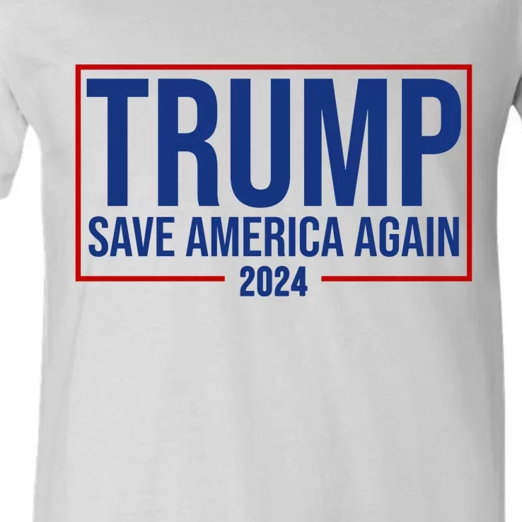 Pro Trump Save America Again 2024 Election V-Neck T-Shirt