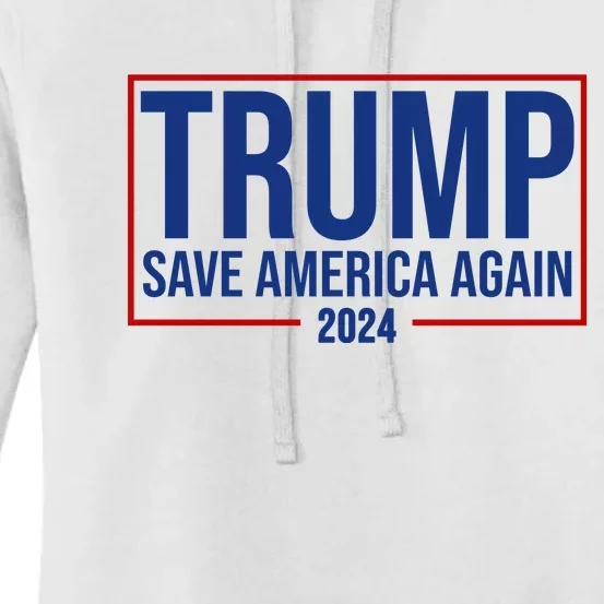 Pro Trump Save America Again 2024 Election Women's Pullover Hoodie