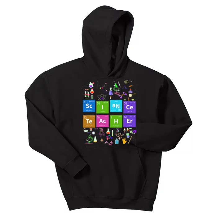 Periodic Table Science Teacher Chemist Science Chemistry Kids Hoodie