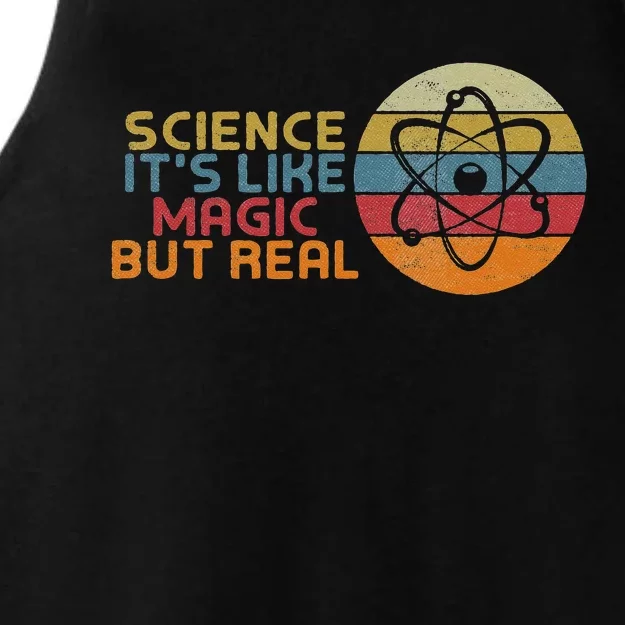 periodic Table Student Science its like Magic but real Ladies Tri-Blend Wicking Tank