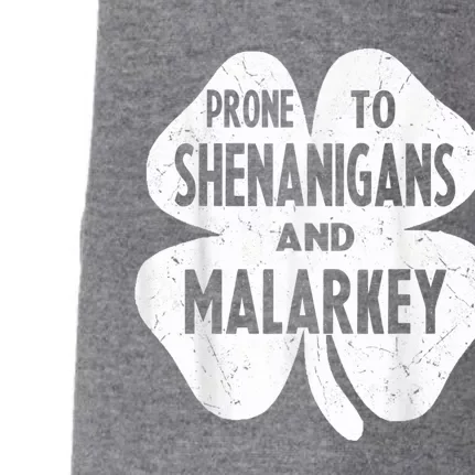 Prone To Shenanigans And Malarkey Funny St Patricks Day Doggie 3-End Fleece Hoodie