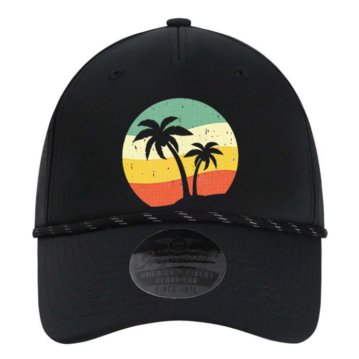 Palm Tree Summer Retro Sunshine Summer Vacation Performance The Dyno Cap