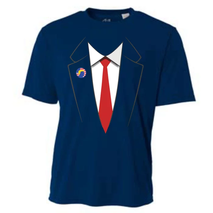 President Trump Suit US President Easy Costume Cooling Performance Crew T-Shirt