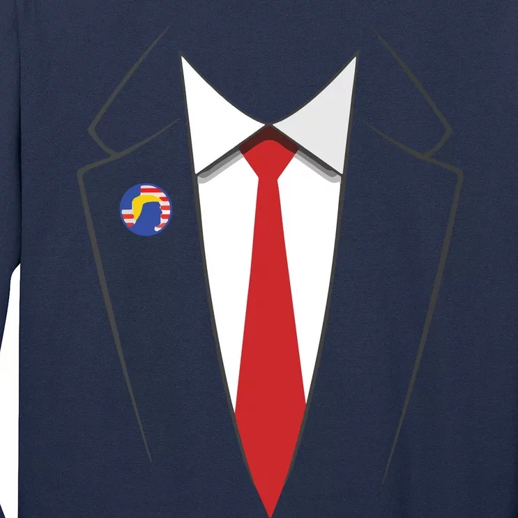 President Trump Suit US President Easy Costume Long Sleeve Shirt