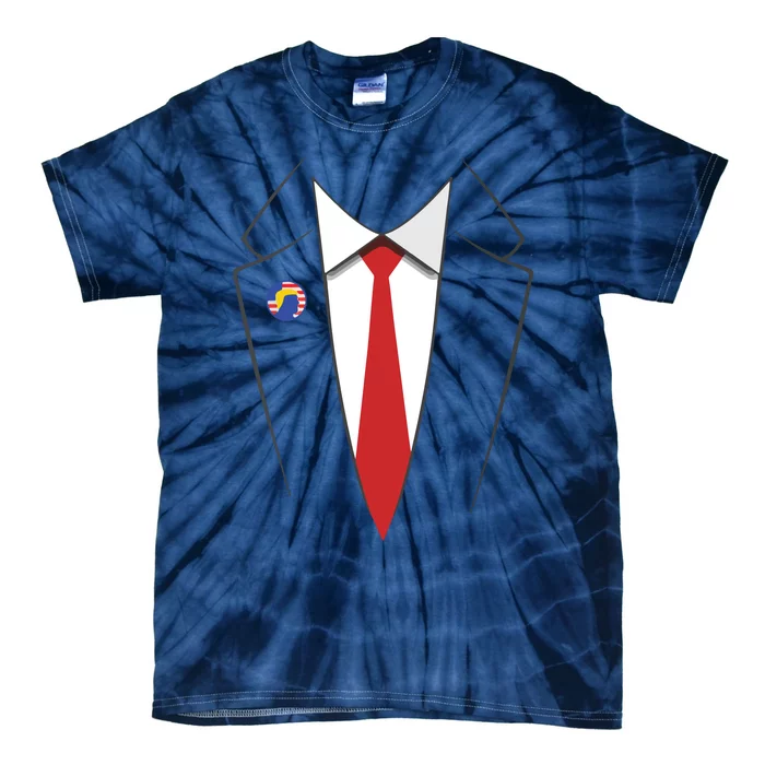 President Trump Suit US President Easy Costume Tie-Dye T-Shirt