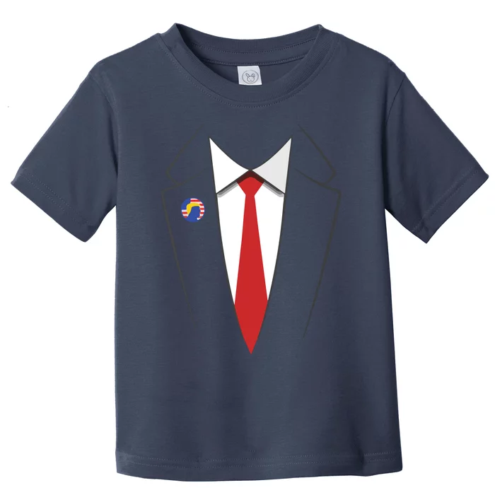 President Trump Suit US President Easy Costume Toddler T-Shirt