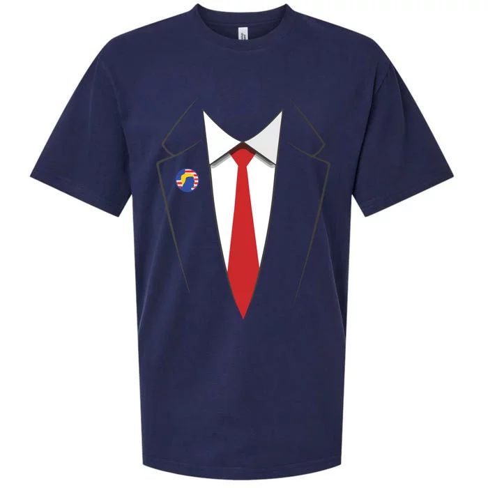 President Trump Suit US President Easy Costume Sueded Cloud Jersey T-Shirt