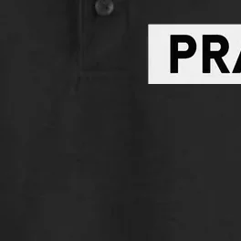 Pray Trendy Spiritual Christian Dry Zone Grid Performance Polo