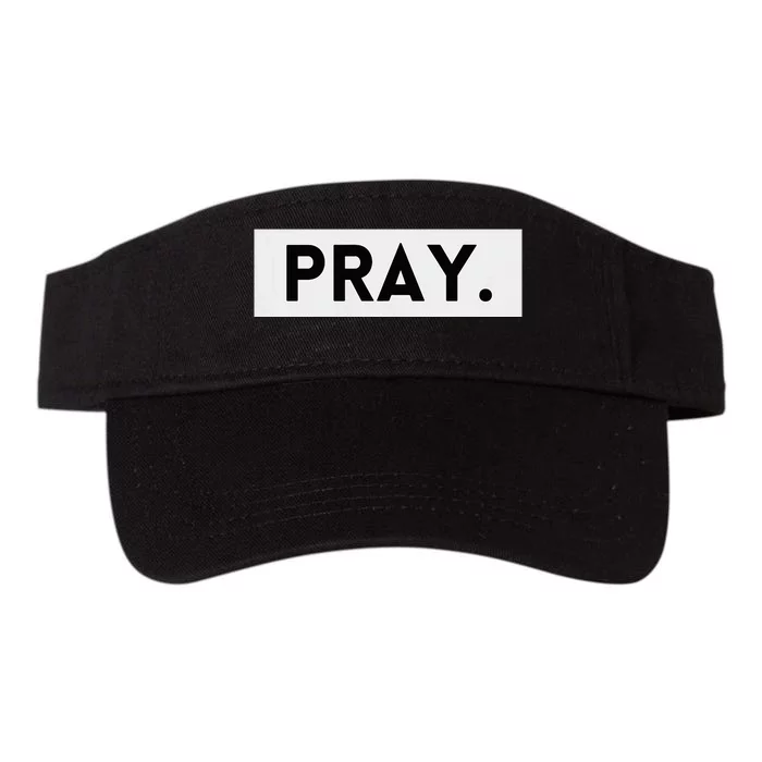 Pray Trendy Spiritual Christian Valucap Bio-Washed Visor