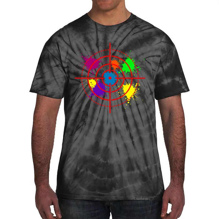 Paintball Target Shooting Sport Paintballer Air Gun Paint Tie-Dye T-Shirt