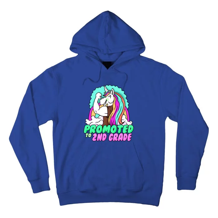 Promoted To Second Grade Graduation Teacher Unicorn Funny Gift Tall Hoodie