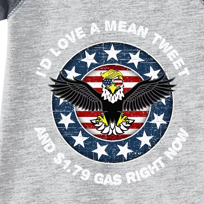 Pro Trump Supporter Id Love a Mean Tweet Gas Prices Infant Baby Jersey Bodysuit