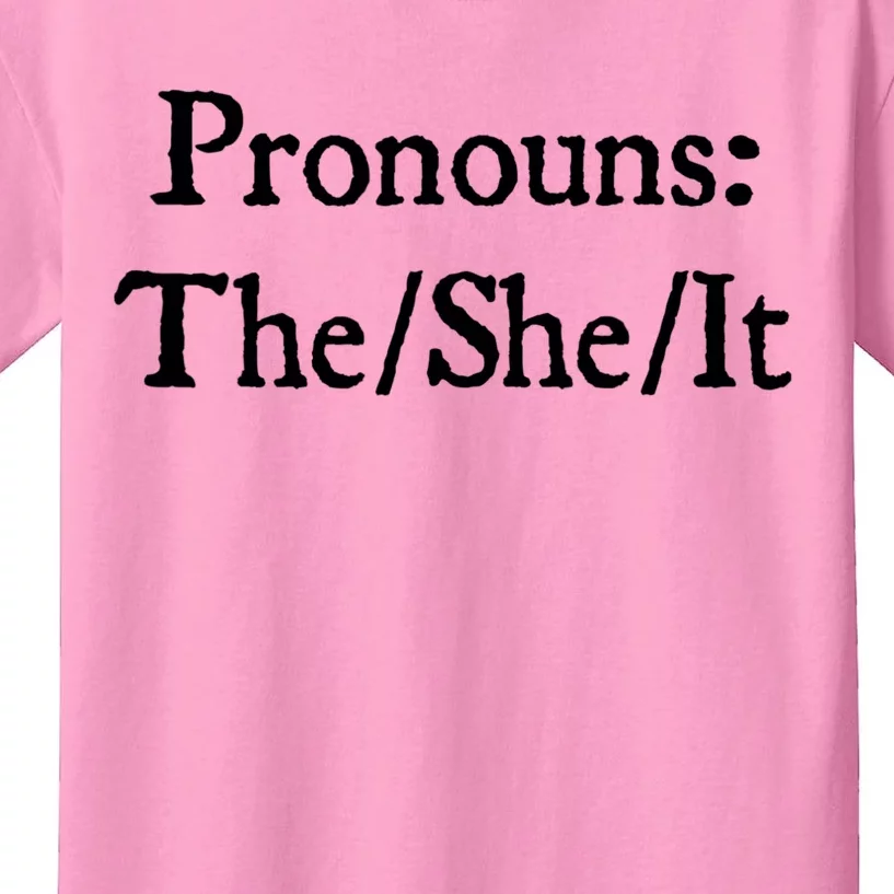 Pronouns The She It Kids T-Shirt