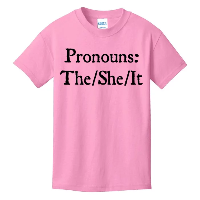 Pronouns The She It Kids T-Shirt