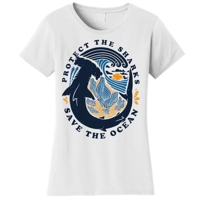 Protect The Shark Save The Ocean Save Ocean Animals Women's T-Shirt