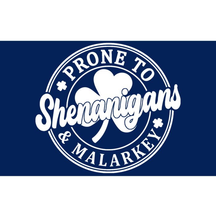 Prone To Shenanigans Malarkey St Patricks Day Bumper Sticker