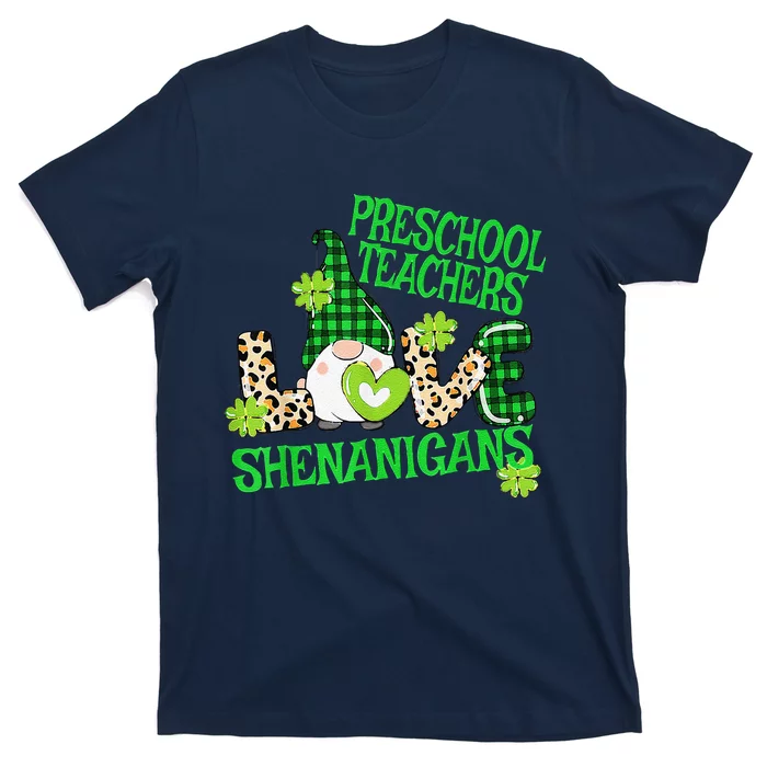 Preschool Teacher St Patricks Day PreK Shenanigans LOVE T-Shirt