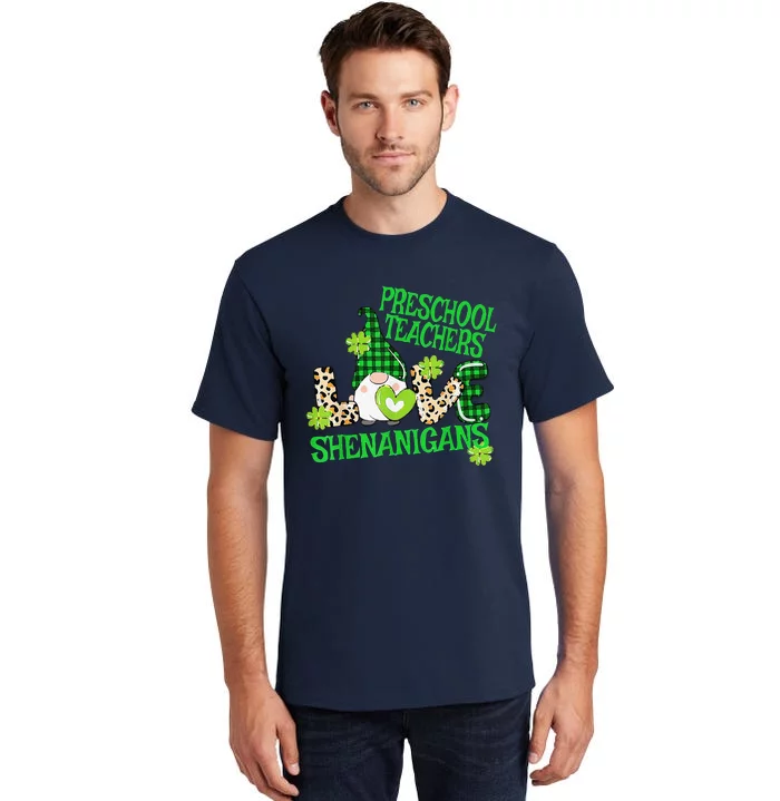 Preschool Teacher St Patricks Day PreK Shenanigans LOVE Tall T-Shirt