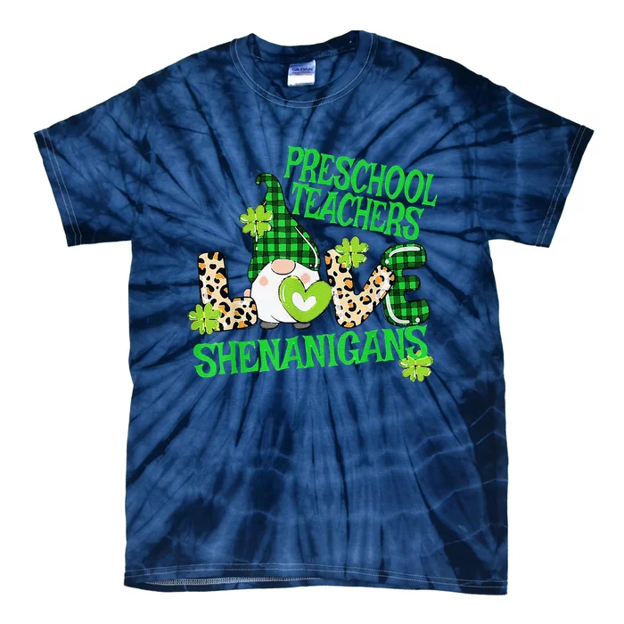 Preschool Teacher St Patricks Day PreK Shenanigans LOVE Tie-Dye T-Shirt