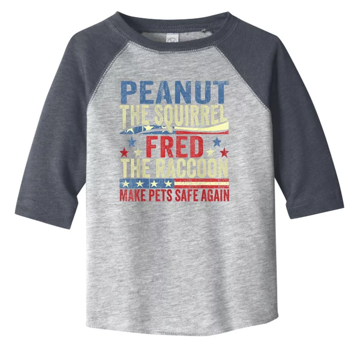 Peanut The Squirrel & Fred The Raccoon Make Pets Safe Again Toddler Fine Jersey T-Shirt