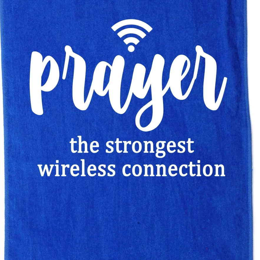 Prayer The Strongest Wireless Connection Platinum Collection Golf Towel