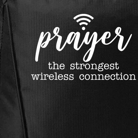 Prayer The Strongest Wireless Connection City Backpack