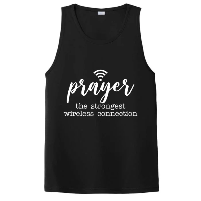 Prayer The Strongest Wireless Connection Performance Tank