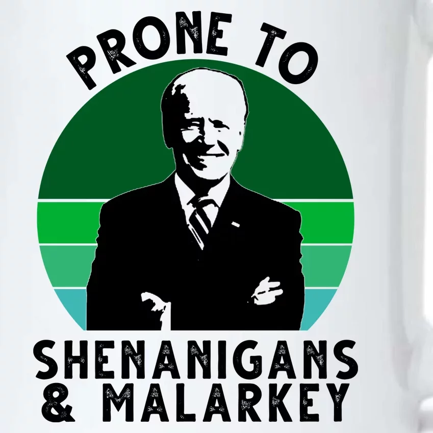 Prone To Shenanigans And Malarkey Funny Joe Biden Black Color Changing Mug