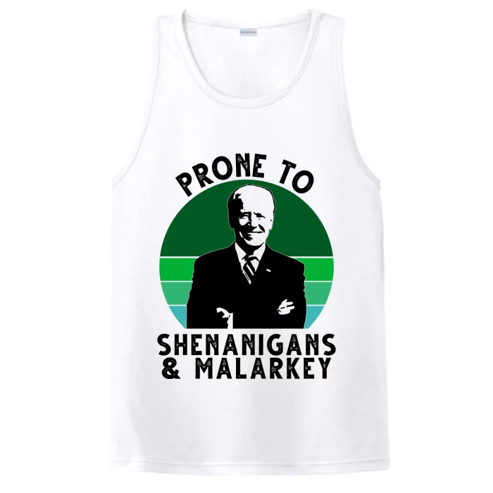 Prone To Shenanigans And Malarkey Funny Joe Biden Performance Tank