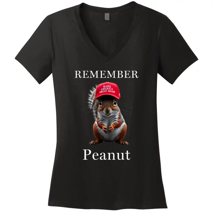 Peanut The Squirrel Women's V-Neck T-Shirt