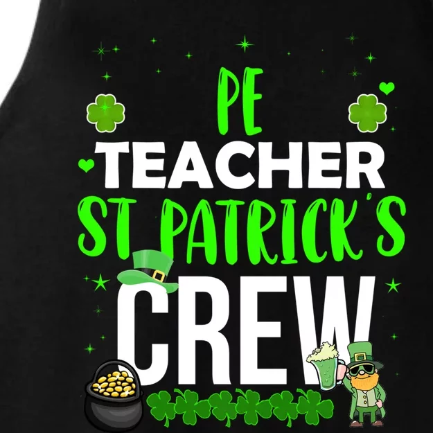 Pe Teacher St Patrick's Crew Funny Matching Costume Sport Gift Ladies Tri-Blend Wicking Tank