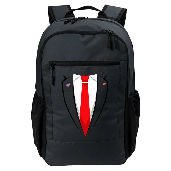 President Trump Suit Halloween Lazy Costume Flag Daily Commute Backpack